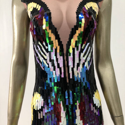 Sequin  Evening Dress Female Singer Costume - Royalessencelux
