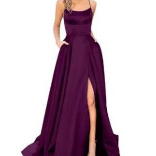 Solid Color Long Slimming And Shoulder Hollow Girlfriends Fashion Bridesmaid Party Dress - Royalessencelux