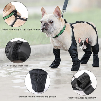 Waterproof Dog Shoes Adjustable Dog Boots Pet Breathbale Shoes For Outdoor Walking Soft French Dog Shoes Pets Paws Protector Pet Products - Royalessencelux