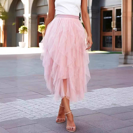 Women's Fashionable All-matching Slimming Mesh Skirt - Royalessencelux