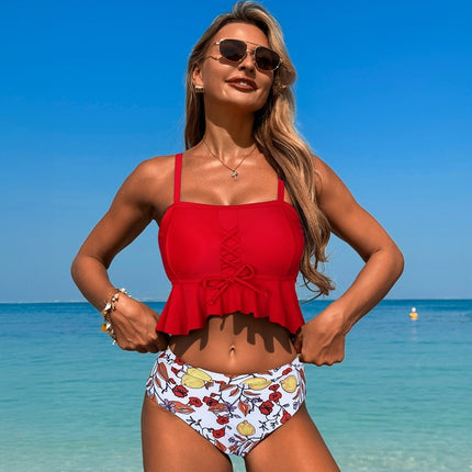 Women's Tight Swimsuit Conservative Split Slimming - Royalessencelux