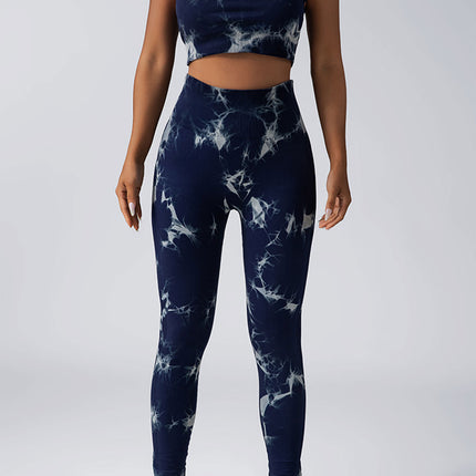 Women Scrunch Workout Leggings Butt Lifting High Waisted Yoga Pants - Tie Dye Seamless Booty Gym Tights - Royalessencelux