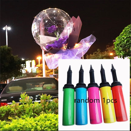 LED Luminous Balloon Rose Bouquet Transparent Bobo Ball Rose - Royalessencelux