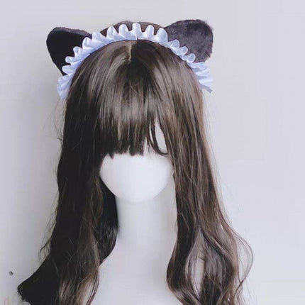 Sharp Claw Kitty Leather Punk Cat Ear Rivet Headband - Royalessencelux