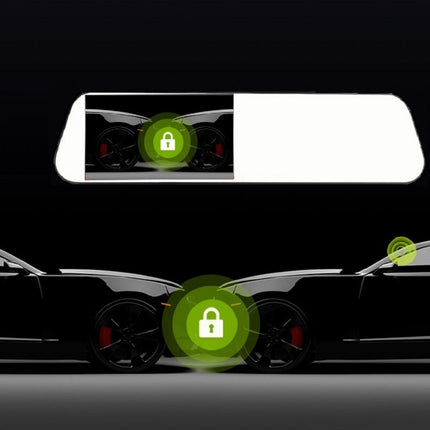 White glass white mirror new driving recorder - Royalessencelux