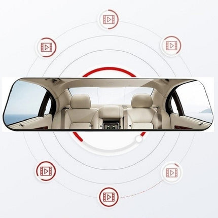 White glass white mirror new driving recorder - Royalessencelux