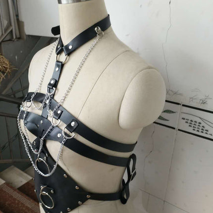 Women's Leather Perform Dance Costume Accessories - Royalessencelux