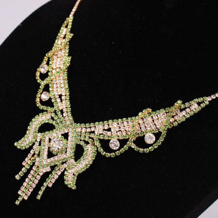 X526 low clearance sale, European and American exaggerated butterfly necklace, Earrings Set Bridal Jewelry - Royalessencelux