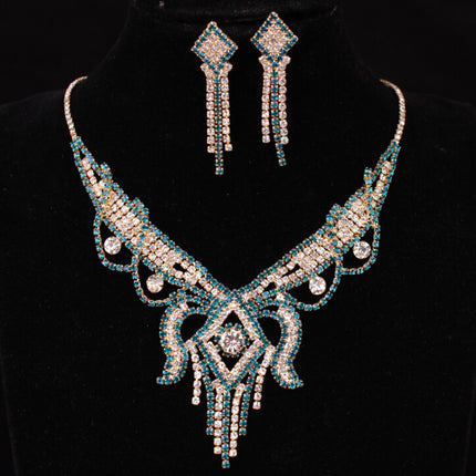 X526 low clearance sale, European and American exaggerated butterfly necklace, Earrings Set Bridal Jewelry - Royalessencelux