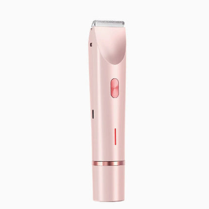 2 In 1 Hair Removal Epilator USB Rechargeable Trimmer Women Body Razor Face Leg Armpit Bikini Hand Pubic Shaver Hair Remover - Royalessencelux