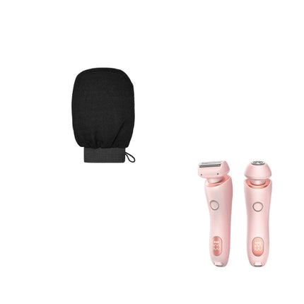 2 In 1 Hair Removal Epilator USB Rechargeable Trimmer Women Body Razor Face Leg Armpit Bikini Hand Pubic Shaver Hair Remover - Royalessencelux