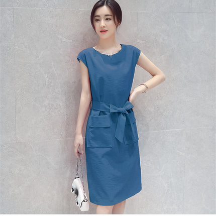 The Little Guy Wears A Petite Fashion Lace-up Student Dress - Royalessencelux