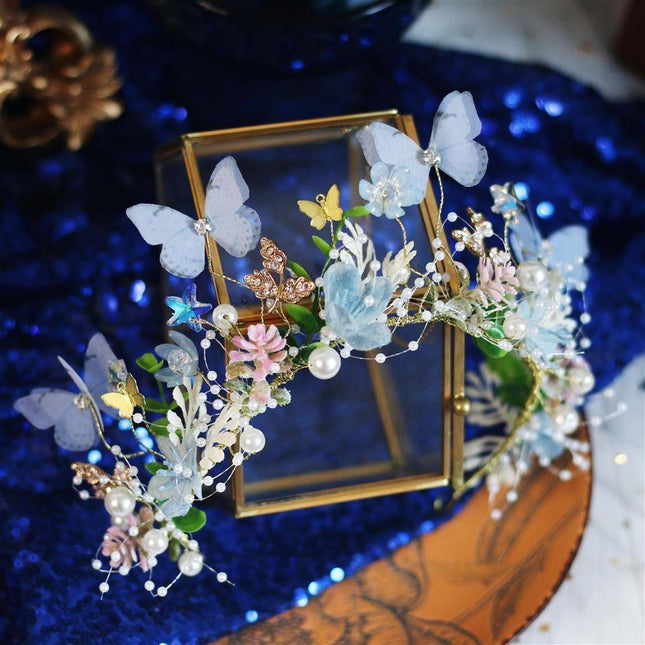 Performance Butterfly Garland Headdress Super Fairy MSN Series Children's Garland - Royalessencelux