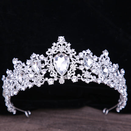 Baroque Rhinestone Crystal Bridal Crown - Royalessencelux