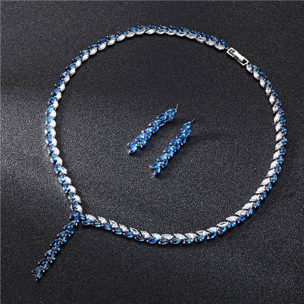 Bride Wedding Earrings Jewelry Set Jewelry Set - Royalessencelux