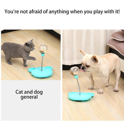 Pet Feeder Cat Toy Pets Leaking Food Ball Self-Playing Tumbler Funny Swing Feeder Puzzle Toys Playing Training Dispenser Bowl - Royalessencelux