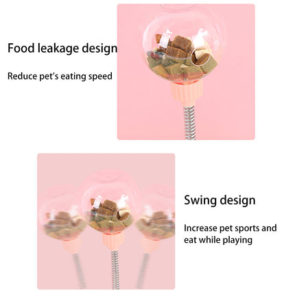 Pet Feeder Cat Toy Pets Leaking Food Ball Self-Playing Tumbler Funny Swing Feeder Puzzle Toys Playing Training Dispenser Bowl - Royalessencelux
