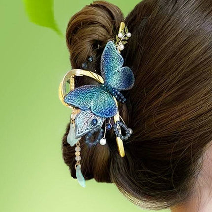 Device Shark Clip Advanced Back Head Mori Style Butterfly Hair Clip Jaw Clip - Royalessencelux