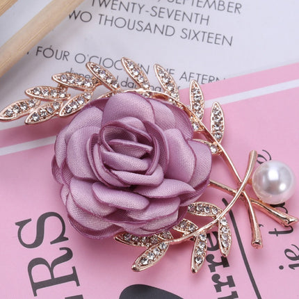 Fabric Flower Lady Temperamental Pin Sweater Coat Cardigan Women's Corsage Clothing Accessories - Royalessencelux