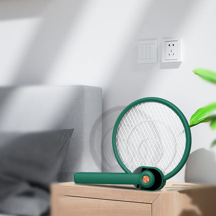 Handheld Home Electric Fly Mosquito Swatter Racket Garden Pests Anti Trap Lamp - Royalessencelux