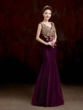 Fish Tail Banquet Evening Dress - Royalessencelux