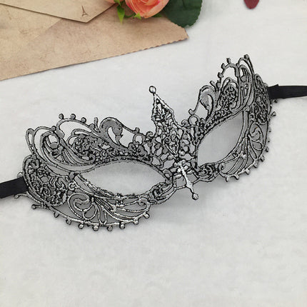 Lace Mask Small Pointed Halloween Half Face - Royalessencelux