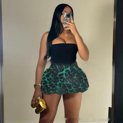 Women Clothing New Leopard Print Printed All-matching Skirt - Royalessencelux