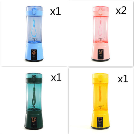 Portable Electric Fruit Juicer Wireless USB Rechargeable Mini Mixer Multifunction Summer Smoothie Blender Machine Kitchen Supplies - Royalessencelux