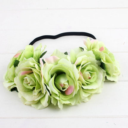 Rose color package Xinxin flocking cloth red rose flower head with DIY hair headdress bride wedding ring - Royalessencelux