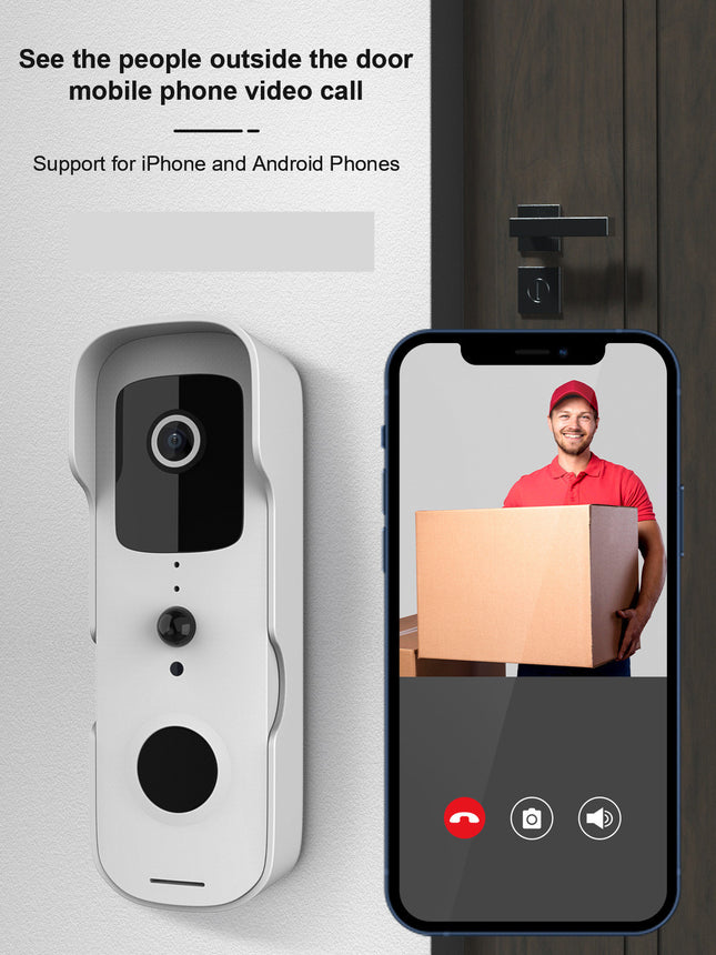 Video Doorbell Intercom Mobile Phone Monitoring Wifi Doorbell - Royalessencelux