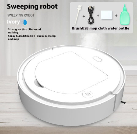 Sweeping Robot Commercial Wireless Intelligent Cleaning Three-in-one Dust - Royalessencelux