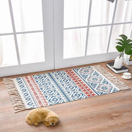 Scandinavian Style Linen Cotton Rug - Royalessencelux