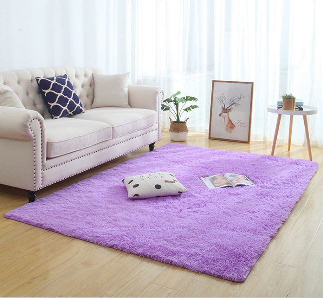 Silky Fluffy Carpet Modern Home Decor Long Plush Shaggy Rug - Royalessencelux