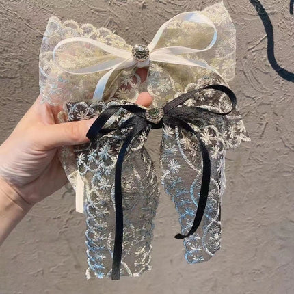 New Lace Bow Barrettes Women - Royalessencelux