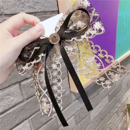 New Lace Bow Barrettes Women - Royalessencelux
