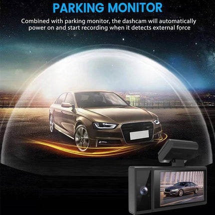 WIFI Driving Recorder Three Lens Mobile Phone APP Interconnection Night Vision Large Wide Angle - Royalessencelux