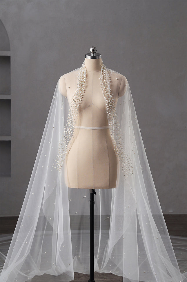 Long Bridal Cathedral Veil - Royalessencelux