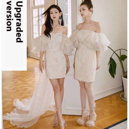 Tube Top Cinched Waist Miniskirt Fairy - Royalessencelux