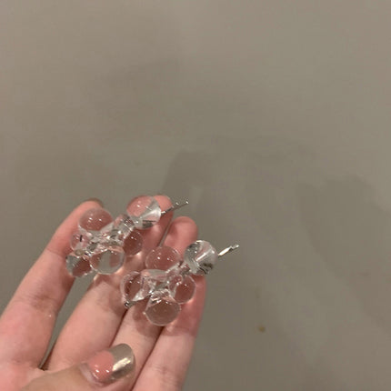 Simple Side Acrylic Beaded Clip - Royalessencelux