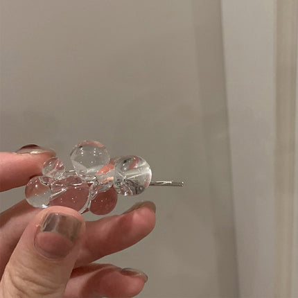 Simple Side Acrylic Beaded Clip - Royalessencelux