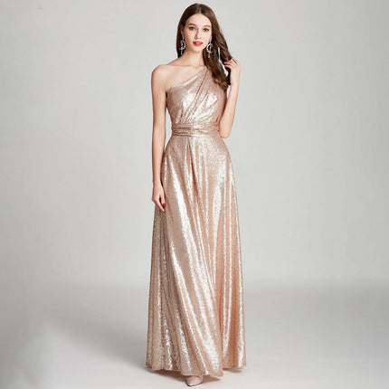 Large Bridesmaid Dress Banquet Dance Host Evening Dress - Royalessencelux