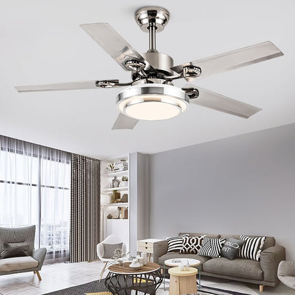 Modern Home Dining Room Bedroom Large Wind Integrated With Light Fan - Royalessencelux