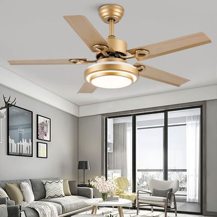 Modern Home Dining Room Bedroom Large Wind Integrated With Light Fan - Royalessencelux