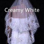 Creamy White / Lace Edge