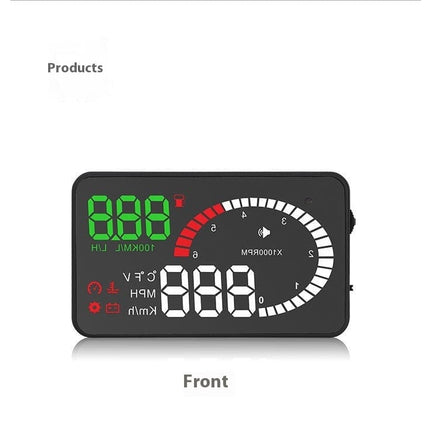 Car Mounted HUD Head Up Display Fuel Consumption Voltage Projector - Royalessencelux