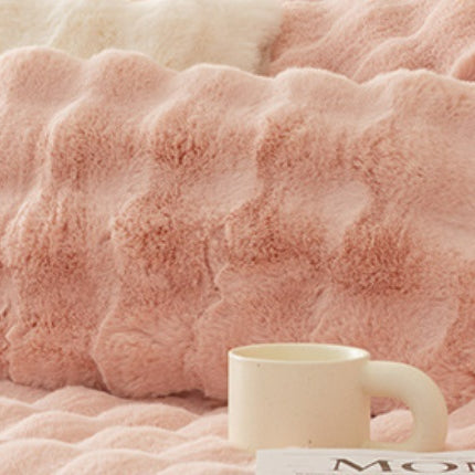 Winter Thickened Rabbit Plush Modern Sofa Cushion - Royalessencelux