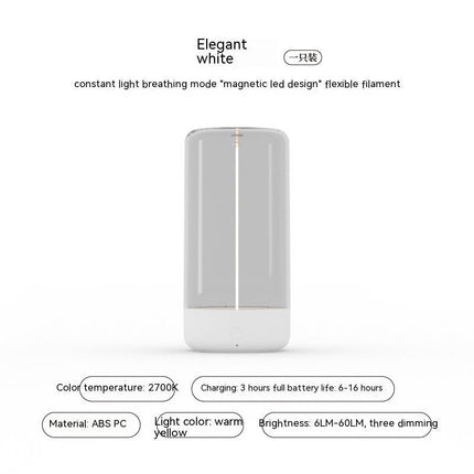 New LED Camping Light Type-c Rechargeable Portable Night Light With High Transparency And Anti Drop Creative Atmosphere Light - Royalessencelux