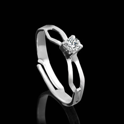 4 Pieces Rhinestones Necklace Set With Earrings Ring And Bracelet Fashion Jewelry For Women - Royalessencelux