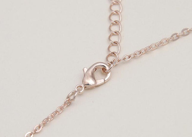 Bride Rhinestone Pearl Earrings Necklace Set Banquet Dress Jewelry - Royalessencelux