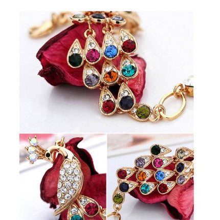 Creative Crystal Peacock Bridal Jewelry Set - Royalessencelux